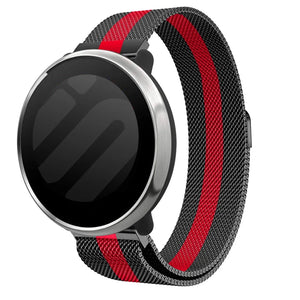 Bracelet milanais Oppo Watch X (noir/rouge)
