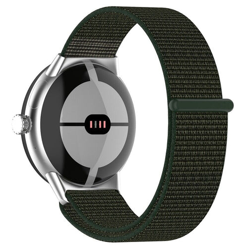 Bracelet nylon Google Pixel Watch 5 - 41mm (vert)