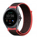 Fossil Gen 5e - 44mm nylon band (zwart/koraal)