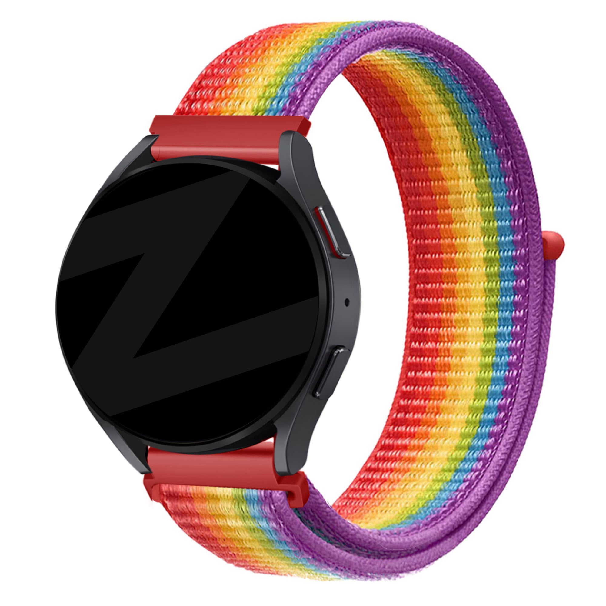 Bandz Garmin Vivomove Trend Nylon Loop Armband (Regenbogen)