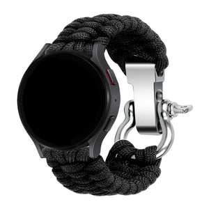 Correa nylon cuerda Honor Watch 4 Pro (negro)