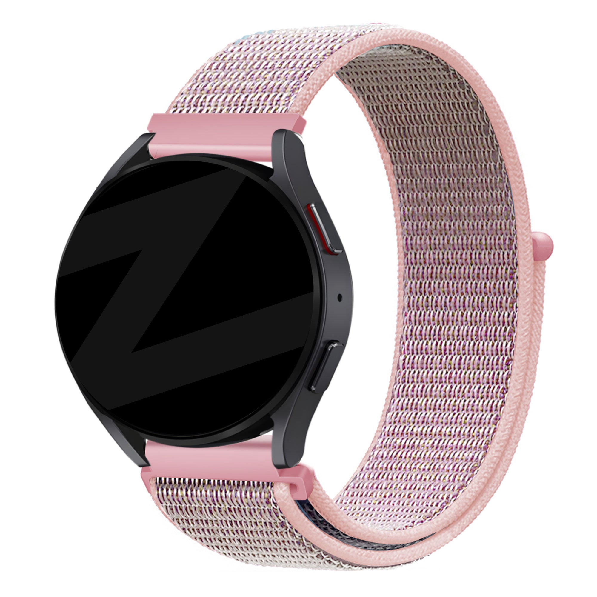 Bandz Garmin Vivomove Trend Nylon Loop Armband (Rosa)