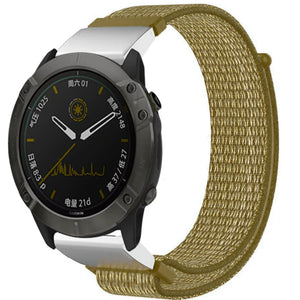 Correa nylon Garmin Fenix 5x/6x (verde oliva)