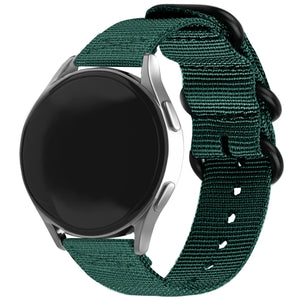 Amazfit Bip U (Pro) nylon gesp band (donkergroen)
