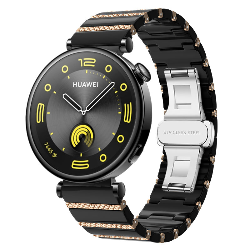Xiaomi Watch S4 - 41mm One Bead Ceramic Strap (Black/Rose Gold)
