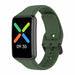 Oppo Watch Free siliconen bandje (donkergroen)