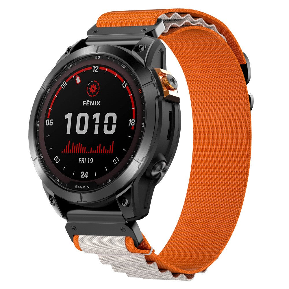 Correa Alpine nylon Garmin Fenix 6 (naranja/beige)