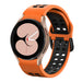 Bracelet sport carré Samsung Galaxy Watch 4 44mm (orange/noir)