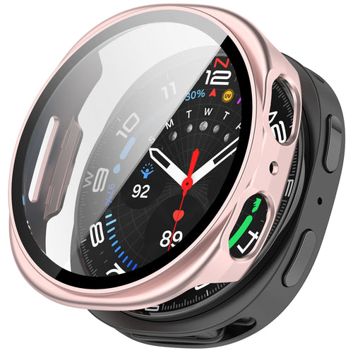 Samsung Galaxy Watch 8 - 40mm / 9 - 40mm Hard Case with Glass (Pink)