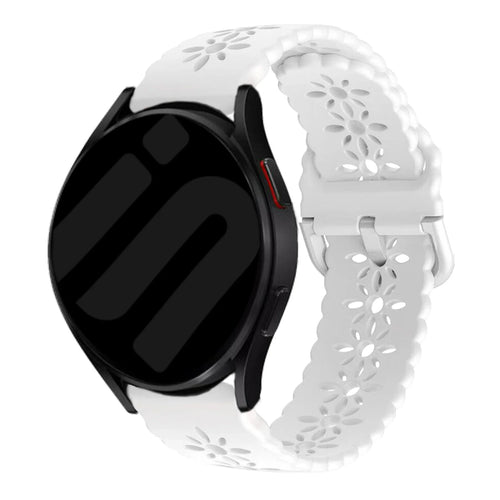 Correa silicona estampada Samsung Galaxy Watch 4 40mm (blanco)