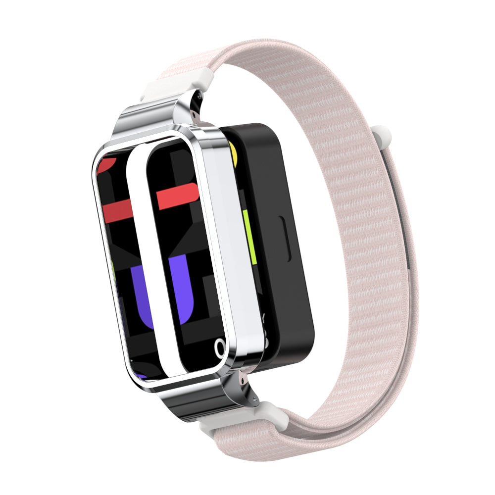 Xiaomi Smart Band 9 Active Nylonarmband (Hellrosa)