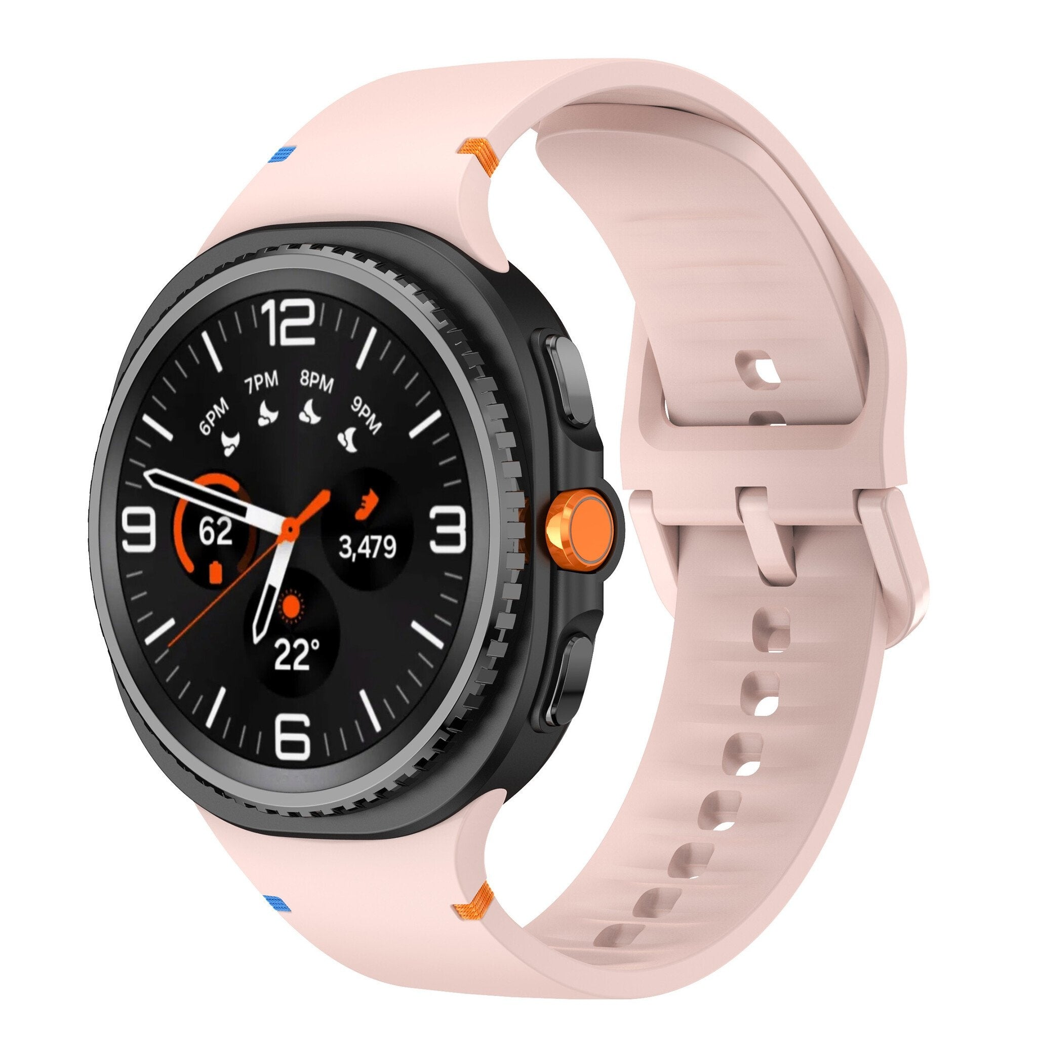 Bracelet silicone Samsung Galaxy Watch 8 - 44mm (rose)