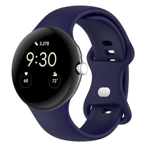 Google Pixel Watch 5 - 41mm Silicone Classic Strap (Dark Blue)