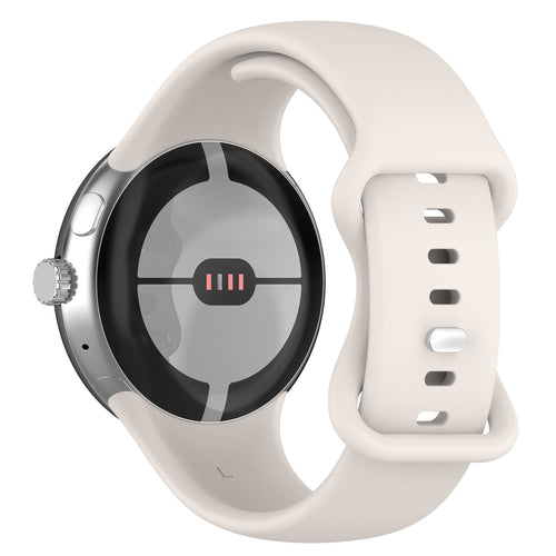 Google Pixel Watch 5 - 41mm Silicone Classic Strap (White)
