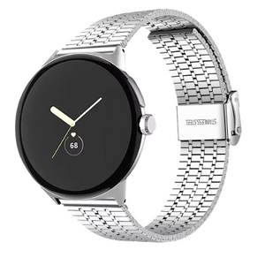 Google Pixel Watch 5 - 45mm roestvrij stalen band (zilver)