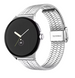 Google Pixel Watch 5 - 45mm roestvrij stalen band (zilver)