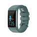 Polar A360 / A370 Silikonarmband (Grau/Grün)
