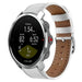 Bracelet cuir Polar Grit X (blanc)