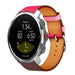 Polar Grit X Lederarmband (Pink/Rot/Braun)