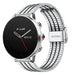 Bracelet acier inoxydable Polar Grit X (argent/noir)