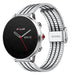 Polar Grit X roestvrij stalen band (zilver/zwart)