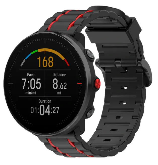 polar-ignite-sport-band-zwart-rood