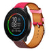 Polar Pacer leren band (knalroze/roodbruin)