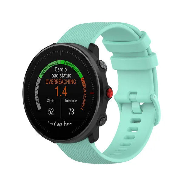 Polar Grit X2 Pro Luxuriöses Silikonarmband (Aqua)