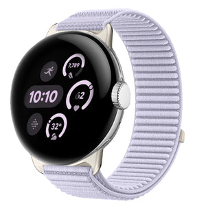 Bracelet nylon ondulé Google Pixel Watch 5 - 41mm (mauve)