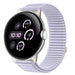 Bracelet nylon ondulé Google Pixel Watch 5 - 41mm (mauve)