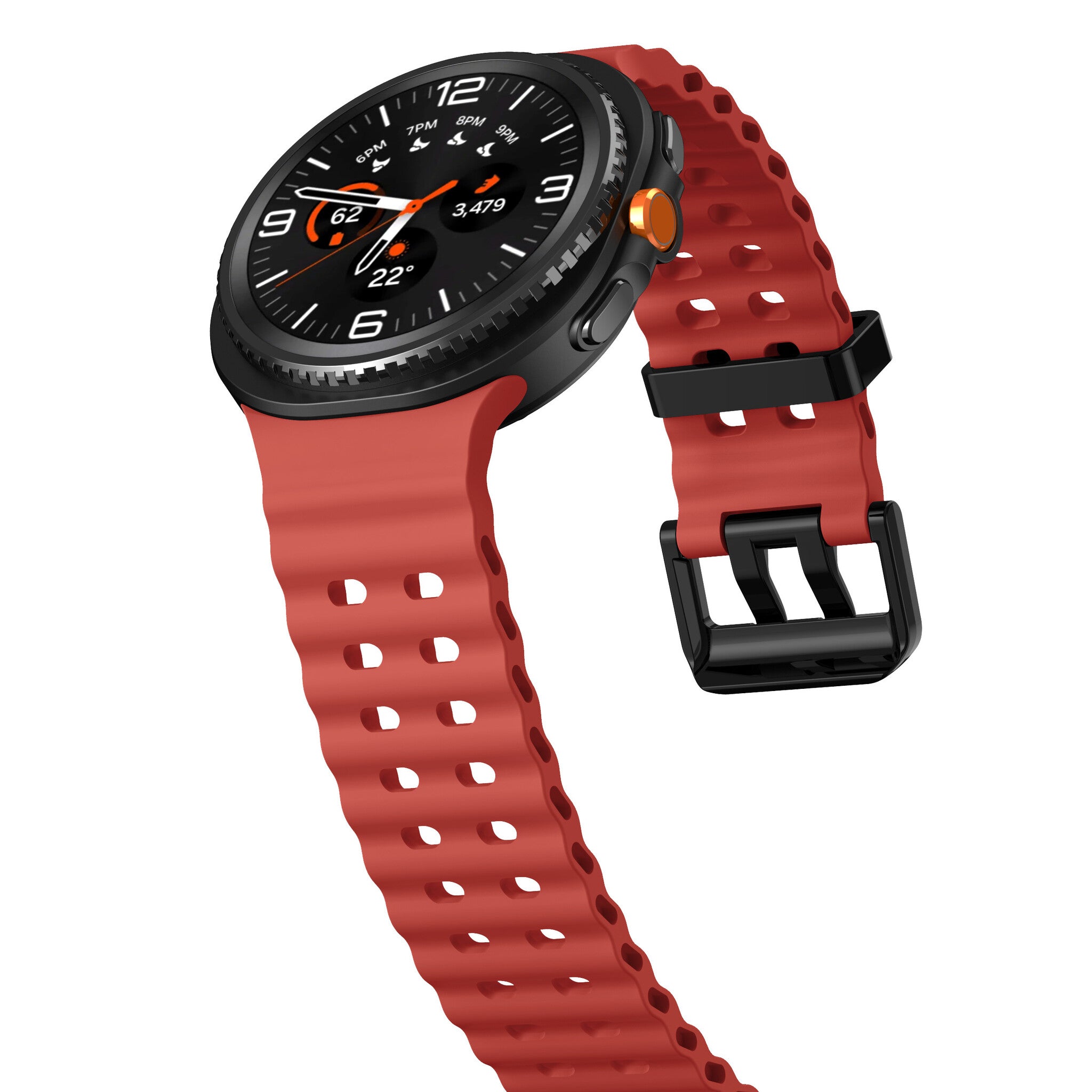Samsung Galaxy Watch 9 - 40mm Ocean Strap (Red)