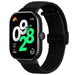 Redmi Watch 4 geflochtenes Armband mit D-Schnalle (Schwarz)