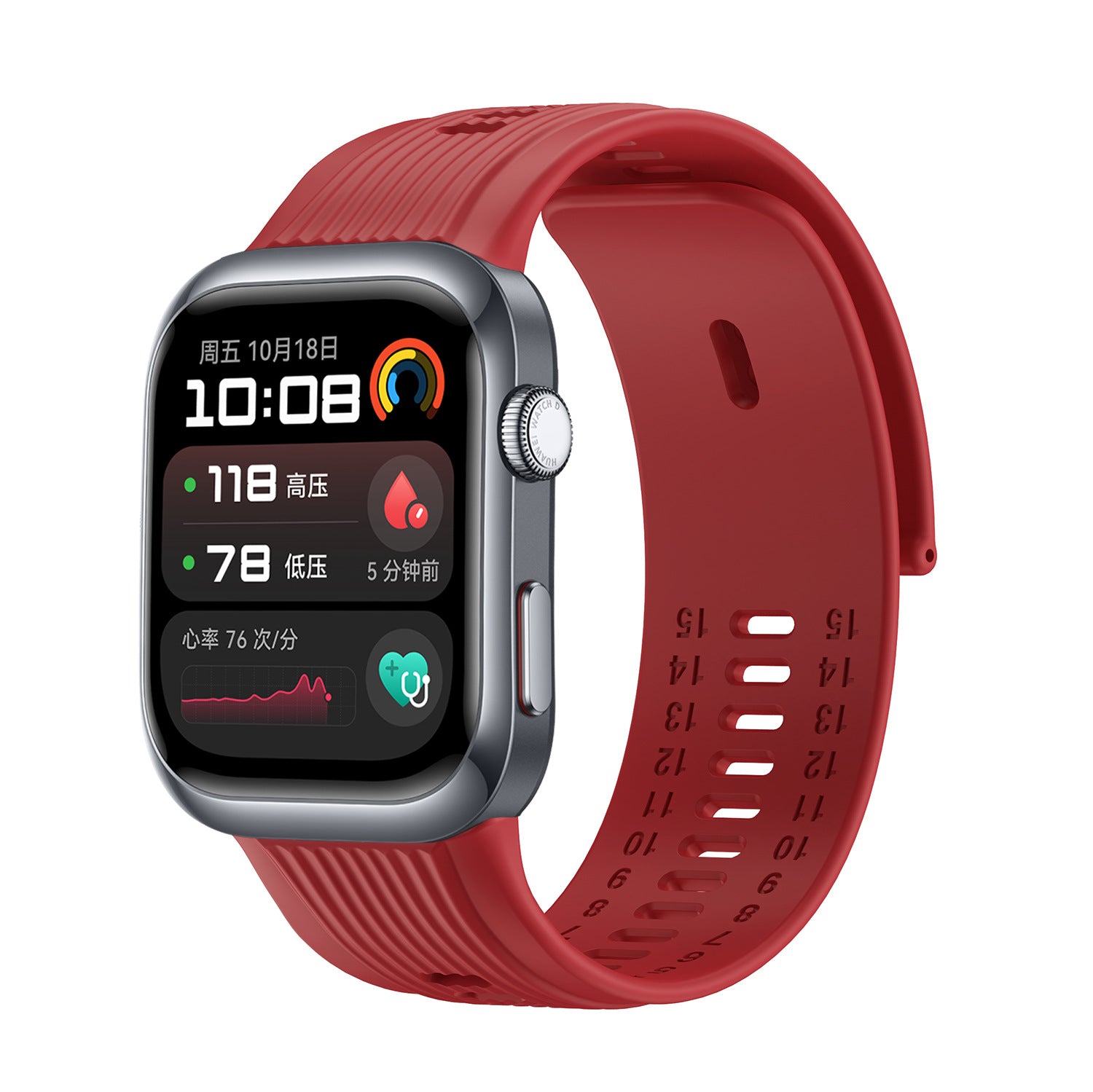 Bracelet silicone Huawei Watch D2 (rouge)