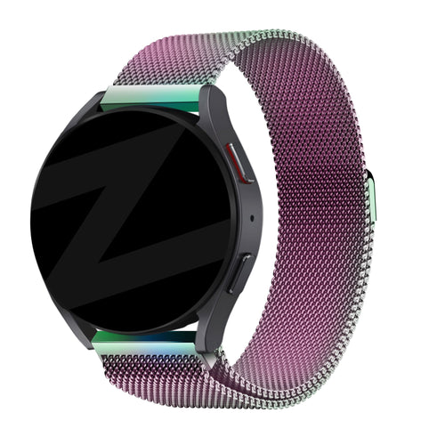 Bandz Garmin Venu SQ 2 Milanese loop band (regenboog)
