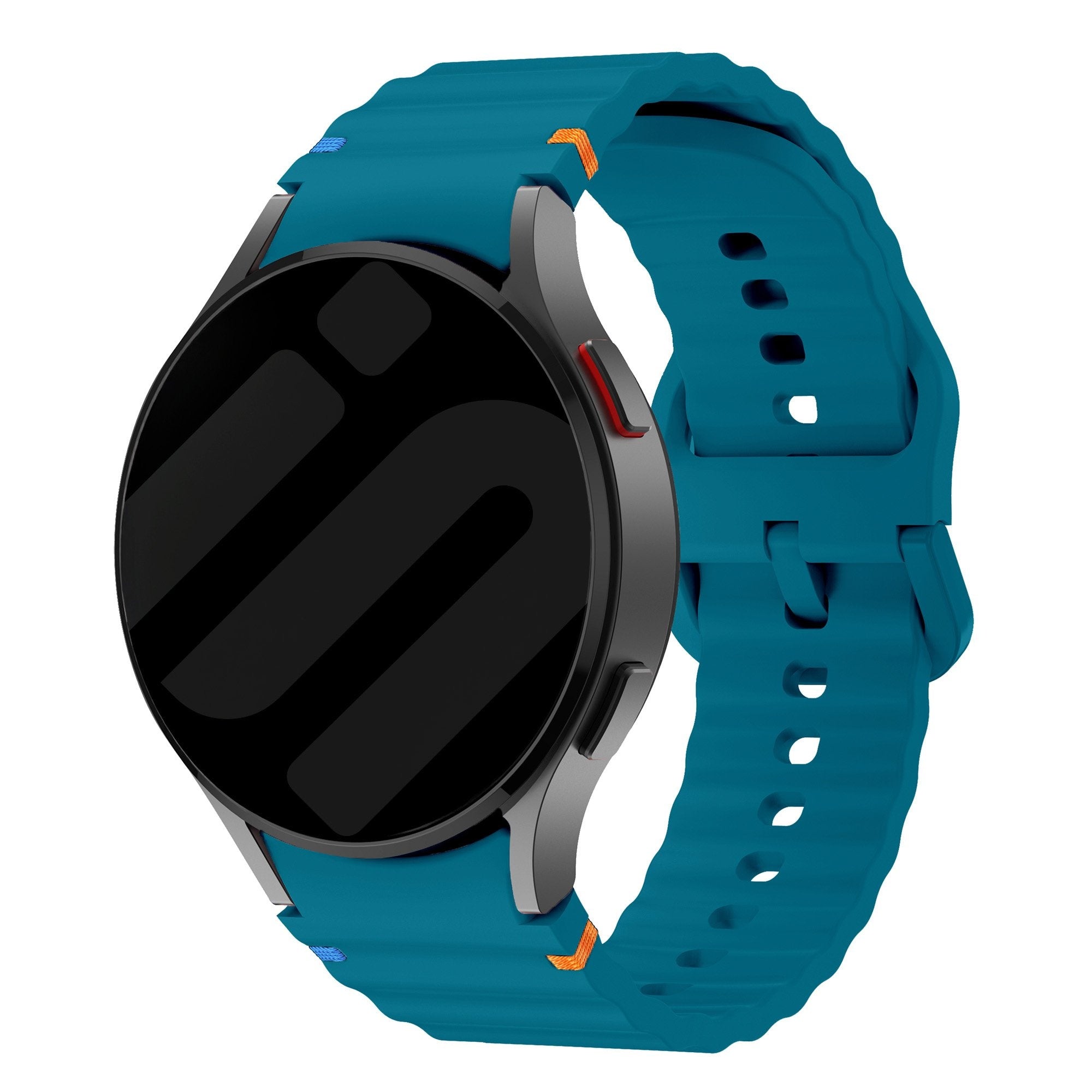 Samsung Galaxy Watch 4 Classic 46 mm mit wellenförmigem Armband (Grün/Blau)
