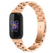 Correa acero Fitbit Inspire 3 (or rosa)