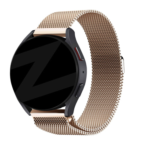 Bandz Garmin Vivoactive 3 Milanese loop band (rosé goud)
