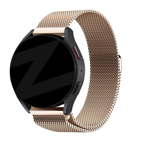 Bandz Coros Pace 2 Milanese Loop Strap (Rose Gold)
