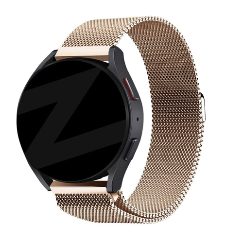 Bandz Bracelet milanais 'Loop' Amazfit Active 3 Premium (or rose)