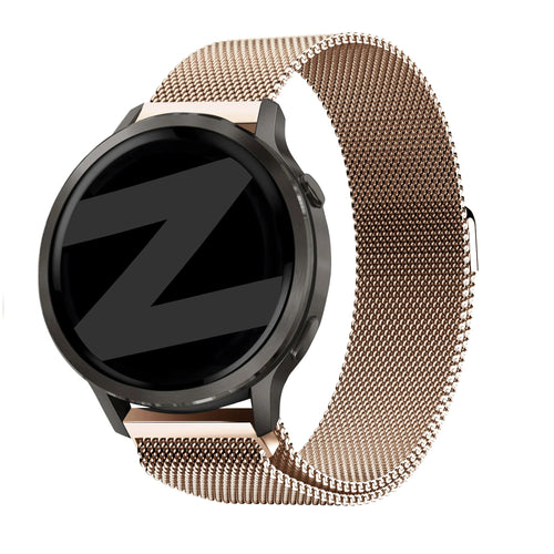 Bandz Garmin Venu 3s Milanese Loop Armband (Roségold)