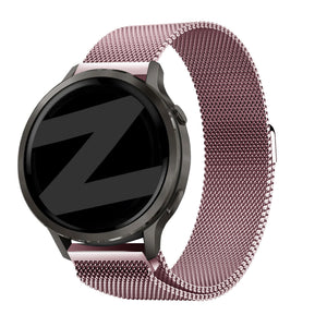 Bandz Garmin Venu 3s Milanese loop band (roze)
