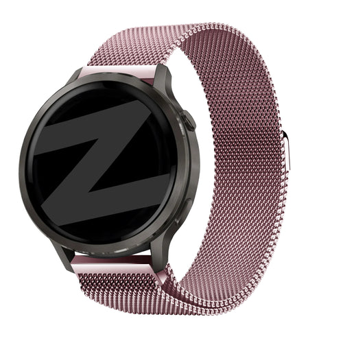 Bandz Garmin Venu 3s Milanese loop band (roze)