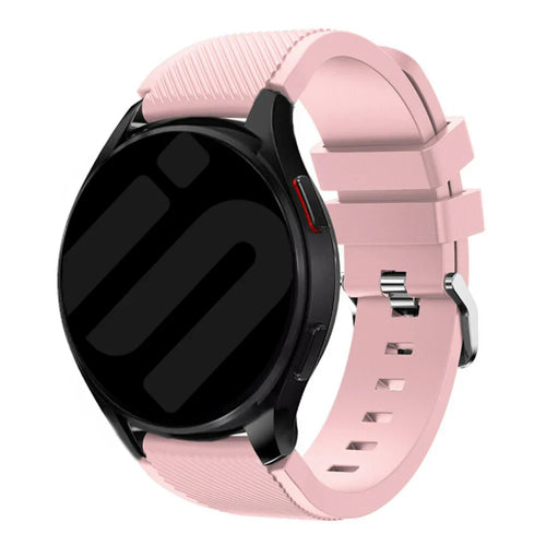 Bracelet silicone sergé Amazfit Bip 3 (Pro) (rose)