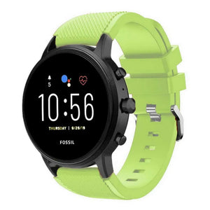 Bracelet silicone Fossil Gen 4 Explorist HR (vert clair)