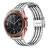 Samsung Galaxy Watch 3 41mm Edelstahl-Armband (Silber/Schwarz)