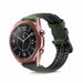 Samsung Galaxy Watch 3 41mm siliconen / leren bandje (groen)