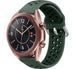 Samsung Galaxy Watch 3 - 41mm siliconen bandje met gaatjes (legergroen)