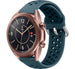 Samsung Galaxy Watch 3 - 41mm Silikonarmband mit Löchern (Felsengrün)