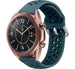 Samsung Galaxy Watch 3 - 41mm siliconen bandje met gaatjes (rock green)