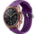 Samsung Galaxy Watch 3 - 41mm siliconen bandje met gaatjes (paars)